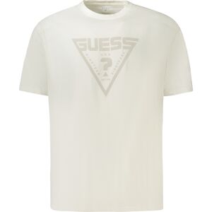 GUESS JEANS Guess Pánske Tričko S Krátkym Rukávom Krémová S GUESS JEANS Guess Pánske Tričko S Krátkym Rukávom Krémová S