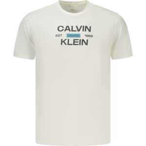 Biele Pánske Tričko Calvin Klein Krémová L Biele Pánske Tričko Calvin Klein Krémová L