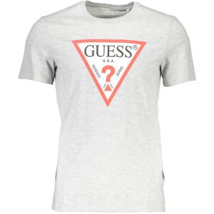 Guess Jeans Short Sleeve T-Shirt Men Grey Šedá Xl Guess Jeans Short Sleeve T-Shirt Men Grey Šedá Xl