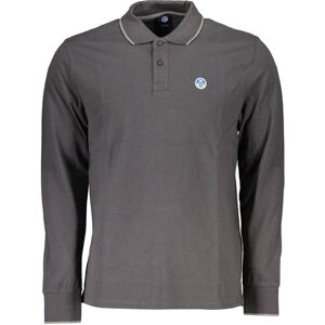 North Sails Men'S Long Sleeved Polo Shirt Gray Šedá Xl North Sails Men'S Long Sleeved Polo Shirt Gray Šedá Xl