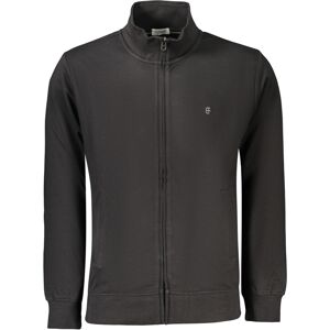 COVERI MOVING Čierna Pánska Mikina Na Zips Xxl COVERI MOVING Čierna Pánska Mikina Na Zips Xxl