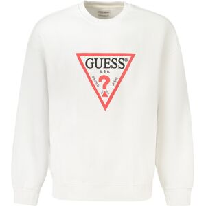 GUESS JEANS Pánska Mikina Guess Bez Kapucne Biela Xxl GUESS JEANS Pánska Mikina Guess Bez Kapucne Biela Xxl