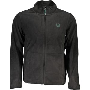 GIAN MARCO VENTURI Pánska Čierna Fleecová Mikina Na Zips Čierna Xl GIAN MARCO VENTURI Pánska Čierna Fleecová Mikina Na Zips Čierna Xl