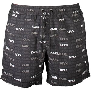 KARL LAGERFELD BEACHWEAR Pánske Kúpacie Kraťasy Karl Lagerfeld Čierna S KARL LAGERFELD BEACHWEAR Pánske Kúpacie Kraťasy Karl Lagerfeld Čierna S