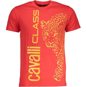 Cavalli Class Pánske Tričko S Krátkym Rukávom Červené Žltá L Cavalli Class Pánske Tričko S Krátkym Rukávom Červené Žltá L