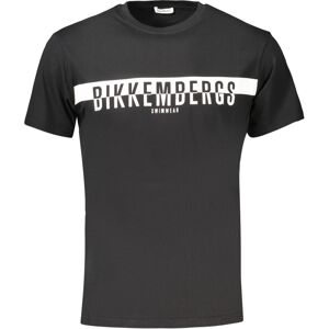 Bikkembergs Čierne Pánske Tričko S Krátkym Rukávom L Bikkembergs Čierne Pánske Tričko S Krátkym Rukávom L