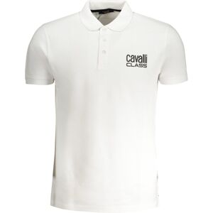 Biele Pánske Polo Tričko Cavalli Class Biela Xxl Biele Pánske Polo Tričko Cavalli Class Biela Xxl
