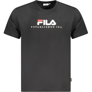 Pánske Tričko Fila S Krátkym Rukávom Čierna S Pánske Tričko Fila S Krátkym Rukávom Čierna S