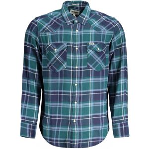 Pánska Károvaná Košeľa Wrangler Modrá S Pánska Károvaná Košeľa Wrangler Modrá S