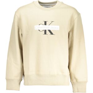 Pánska Béžová Mikina Calvin Klein Krémová L Pánska Béžová Mikina Calvin Klein Krémová L