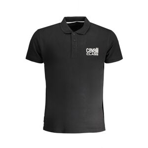 Čierne Pánske Polo Tričko Cavalli Class Čierna Xl Čierne Pánske Polo Tričko Cavalli Class Čierna Xl
