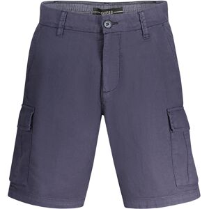 GUESS JEANS Pánske Modré Kapsáčové Bermudy Guess Modrá 29 GUESS JEANS Pánske Modré Kapsáčové Bermudy Guess Modrá 29