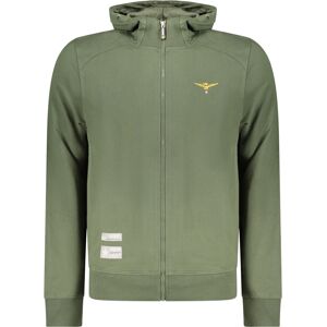 ACCADEMIA MILITARE Zelená Pánska Mikina Na Zips S ACCADEMIA MILITARE Zelená Pánska Mikina Na Zips S