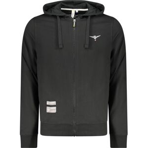 ACCADEMIA MILITARE Čierna Mikina Na Zips Pre Mužov Xl ACCADEMIA MILITARE Čierna Mikina Na Zips Pre Mužov Xl