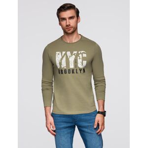 Ombre Pánske Tričko S Dlhým Rukávom Nyc Brooklyn Biela Xxl Ombre Pánske Tričko S Dlhým Rukávom Nyc Brooklyn Biela Xxl