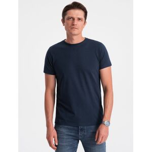 Ombre Classic Basic Men'S Cotton T-Shirt - Navy Blue Modrá 3xl Ombre Classic Basic Men'S Cotton T-Shirt - Navy Blue Modrá 3xl