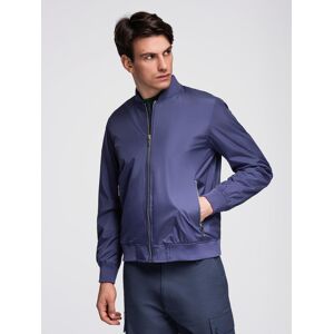 Ombre Pánska Ľahká Rebrovaná Bomber Bunda Modrá Xxl Ombre Pánska Ľahká Rebrovaná Bomber Bunda Modrá Xxl