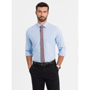 Ombre Regular Cotton Classic Shirt - Blue Biela M Ombre Regular Cotton Classic Shirt - Blue Biela M