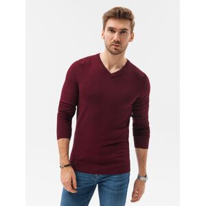 Pánsky Sveter Ombre V-Neck Tmavočervená Xl Pánsky Sveter Ombre V-Neck Tmavočervená Xl