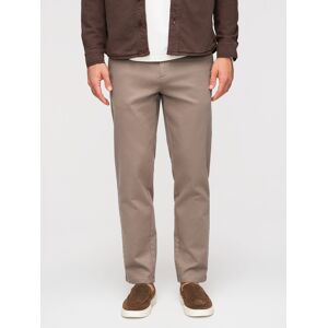 Ombre Pánske Slim Fit Chino Nohavice - Sivé Biela Xl Ombre Pánske Slim Fit Chino Nohavice - Sivé Biela Xl