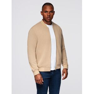 Ombre Men'S Raglan Sleeve Bomber Jacket - Warm Beige Modrá Xxl Ombre Men'S Raglan Sleeve Bomber Jacket - Warm Beige Modrá Xxl