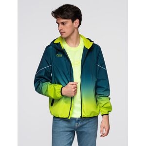 Men'S Ombre Sports Jacket With Reflectors And Fleece Lining Modrá Xl Men'S Ombre Sports Jacket With Reflectors And Fleece Lining Modrá Xl