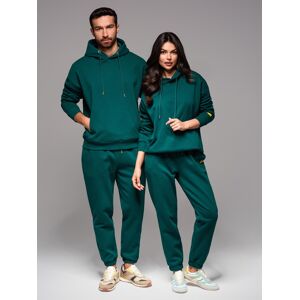 Ombre Unisex Sweatshirt Set Hoodie + Drawstring Pants In Athleisure Style Zelená Xl Ombre Unisex Sweatshirt Set Hoodie + Drawstring Pants In Athleisure Style Zelená Xl