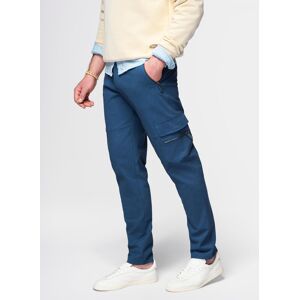 Ombre Men'S Straight Leg Cargo Pants With Zippered Pockets - Dark Blue Modrá Xxl Ombre Men'S Straight Leg Cargo Pants With Zippered Pockets - Dark Blue Modrá Xxl
