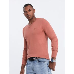 Pánsky Sveter Ombre V-Neck Ružová Xxl Pánsky Sveter Ombre V-Neck Ružová Xxl