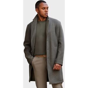 Ombre Men'S Lightweight Single-Breasted Coat - Graphite-Khaki Šedá L Ombre Men'S Lightweight Single-Breasted Coat - Graphite-Khaki Šedá L