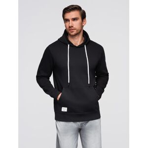 Ombre Men'S Basic Kangaroo Sweatshirt With Hood Čierna S Ombre Men'S Basic Kangaroo Sweatshirt With Hood Čierna S