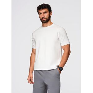 Ombre Men'S Comfort Fit T-Shirt With Raglan Sleeves - Off-White Biela M Ombre Men'S Comfort Fit T-Shirt With Raglan Sleeves - Off-White Biela M