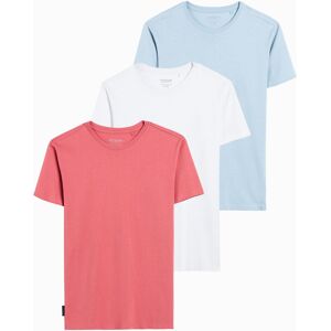 Ombre Basic 3-Pack Cotton T-Shirt Set Ružová Xxl Ombre Basic 3-Pack Cotton T-Shirt Set Ružová Xxl