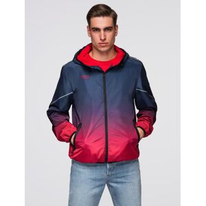 Men'S Ombre Sports Jacket With Reflectors And Fleece Lining Modrá S Men'S Ombre Sports Jacket With Reflectors And Fleece Lining Modrá S
