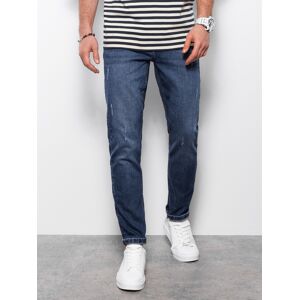 Ombre Pánske Rifle S Odermi Regular Fit - Tmavomodré Modrá Xl Ombre Pánske Rifle S Odermi Regular Fit - Tmavomodré Modrá Xl