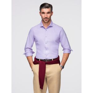 Ombre Men'S Cotton Pastel Oxford Shirt - Lavender Fialová S Ombre Men'S Cotton Pastel Oxford Shirt - Lavender Fialová S
