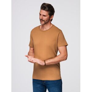 Ombre Basic Men'S Classic Cotton T-Shirt - Brown Oranžová L Ombre Basic Men'S Classic Cotton T-Shirt - Brown Oranžová L