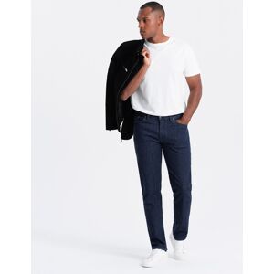 Ombre Men'S Classic Denim Regular Fit Pants - Indigo Čierna Xl Ombre Men'S Classic Denim Regular Fit Pants - Indigo Čierna Xl