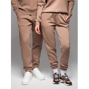 Ombre Classic Unisex Sweatpants With Ribbed Cuffs - Brown Hnedá Xs Ombre Classic Unisex Sweatpants With Ribbed Cuffs - Brown Hnedá Xs