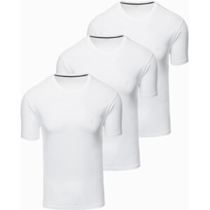 Ombre Set Of Men'S T-Shirts With Round Neckline Biela Xxl Ombre Set Of Men'S T-Shirts With Round Neckline Biela Xxl