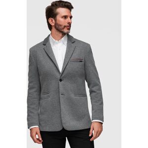 Ombre Pánske Úpletové Sako Slim Fit Čierna S Ombre Pánske Úpletové Sako Slim Fit Čierna S