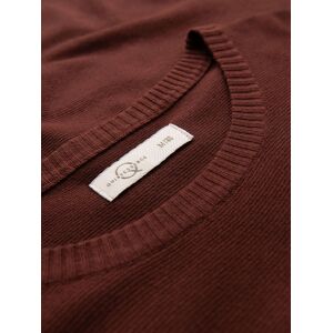 Ombre Men'S Classic Knitted Shirt With Ribbed Cuffs - Warm Brown Hnedá Xl Ombre Men'S Classic Knitted Shirt With Ribbed Cuffs - Warm Brown Hnedá Xl