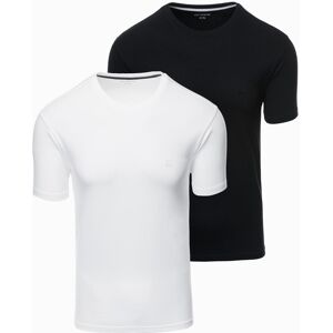 Ombre Set Of Men'S T-Shirts With Round Neckline Biela Xxl Ombre Set Of Men'S T-Shirts With Round Neckline Biela Xxl
