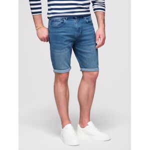 Ombre Men'S Denim Shorts With Rolled Up Leg - Blue Biela S Ombre Men'S Denim Shorts With Rolled Up Leg - Blue Biela S