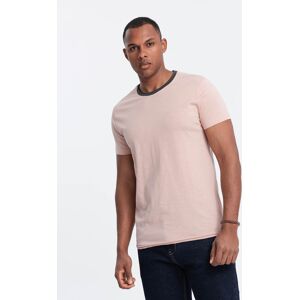 Ombre Men'S T-Shirt With Raw Finish - Pink Ružová S Ombre Men'S T-Shirt With Raw Finish - Pink Ružová S