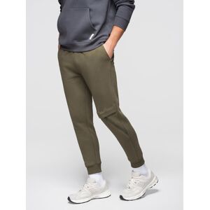 Ombre Men'S Sweatpants With Stitching And Leg Zipper - Olive Kaki Xxl Ombre Men'S Sweatpants With Stitching And Leg Zipper - Olive Kaki Xxl