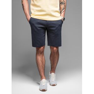 Ombre Casual Men'S Slim Fit Jacquard Knit Shorts - Navy Blue Čierna M Ombre Casual Men'S Slim Fit Jacquard Knit Shorts - Navy Blue Čierna M