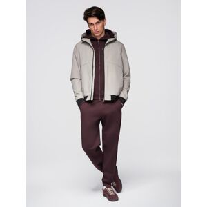 Ombre Men'S Lightweight Jacket With Mesh Lining And Hood Šedá S Ombre Men'S Lightweight Jacket With Mesh Lining And Hood Šedá S