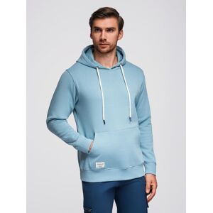 Ombre Men'S Kangaroo Sweatshirt With Hood - Blue Šedá S Ombre Men'S Kangaroo Sweatshirt With Hood - Blue Šedá S