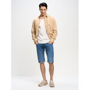 Big Star Man'S Bermuda Shorts 111212 Denim Modrá W29 Big Star Man'S Bermuda Shorts 111212 Denim Modrá W29
